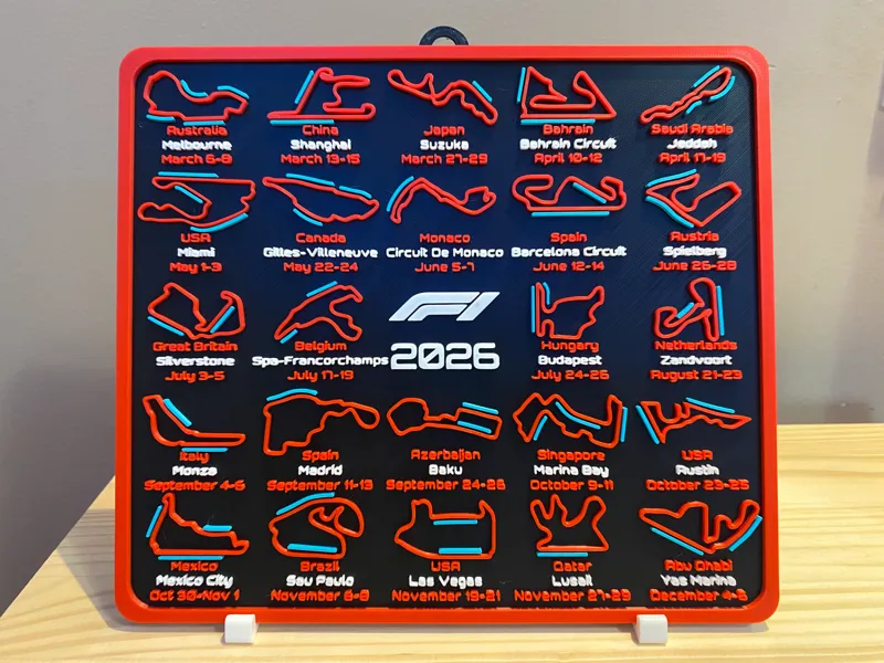 2026 F1 Calendar with DRS Zones