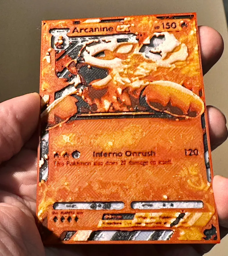 Arcanine ex pokemon TCG card hueforge