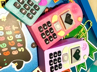 Nostalgic Y2K Nokia Phone Keychain Fidget Clicker