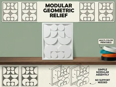 Geometric relief art