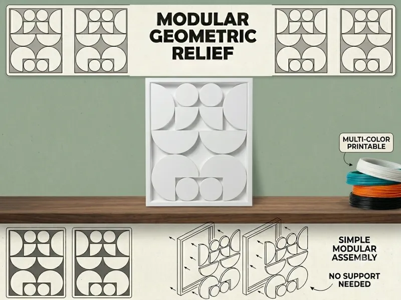 Geometric relief art