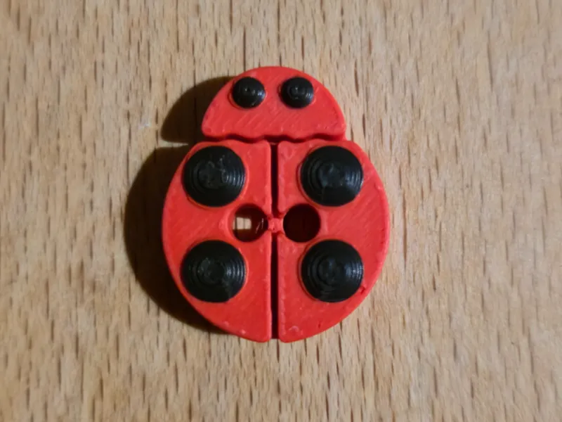 Ladybird Button Crafting Sewing Knitting Crochet