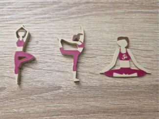 Yoga Pos Key Chains