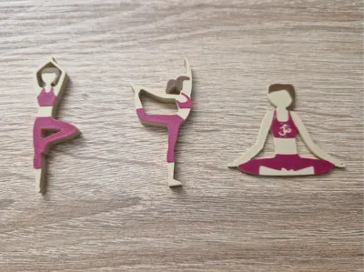 Yoga Pos Key Chains