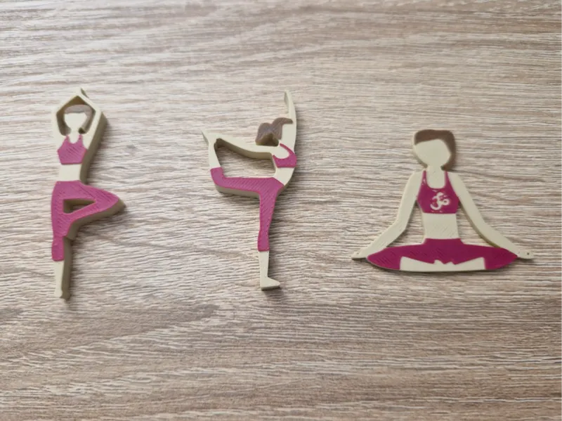 Yoga Pos Key Chains