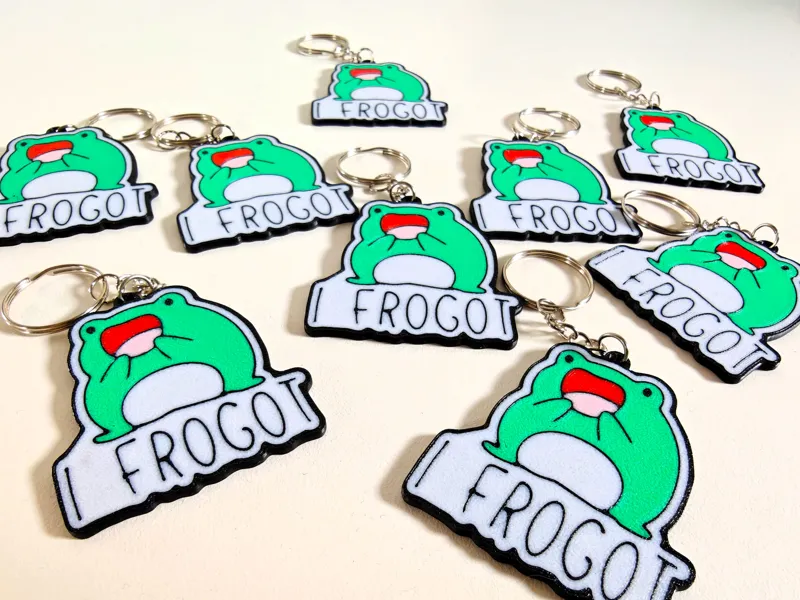 Keychain "I FROGOT" frog