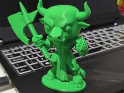 Funko Pop-style minotaur.