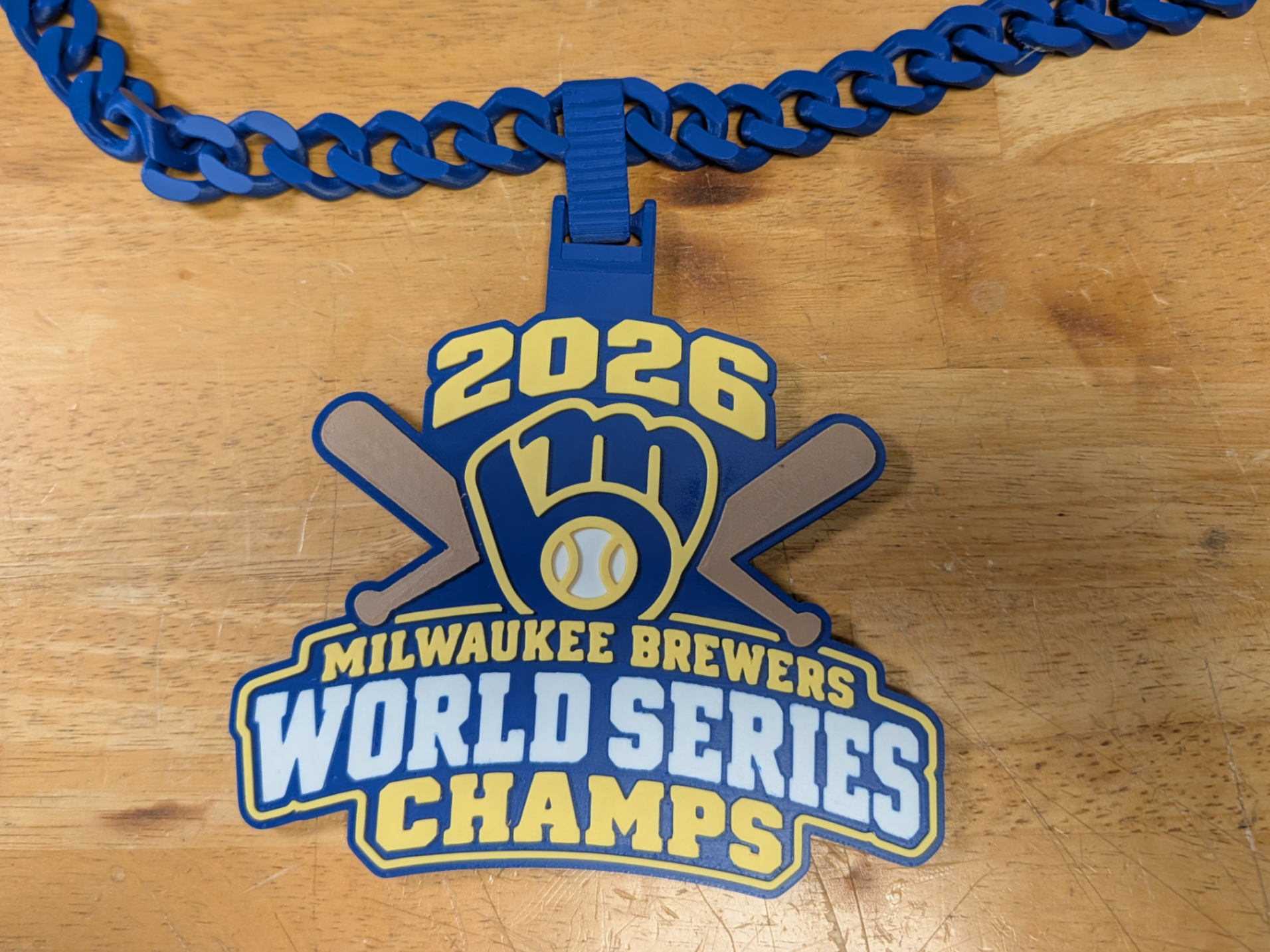 Milwaukee Brewers World Series Champs Hype Chain - 1