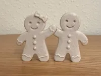 Couple de bonhommes en pain d'épices magnétiques — photo 2