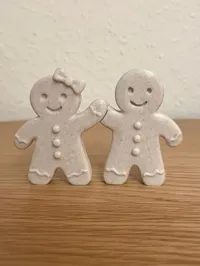 Couple de bonhommes en pain d'épices magnétiques — photo 5