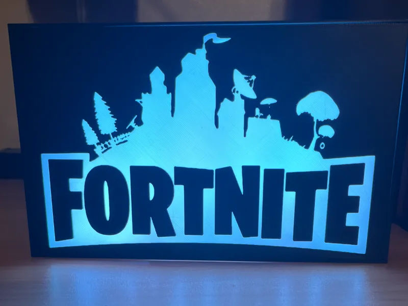 Fortnite Lithophane for Light Box