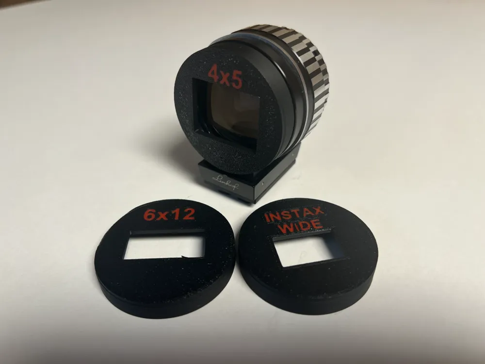 Linhof Viewfinder Masks (4x5, 6x12, InstaxWide) by AnalogDesigns