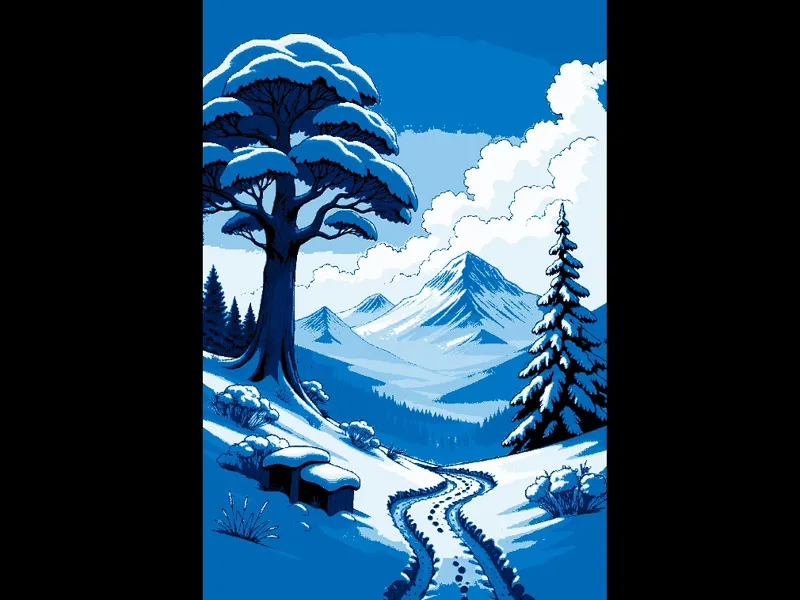 Winter Snowworld HueForge