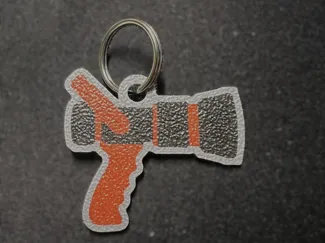 Fire Nozzle / Hollow Jet Pipe - keychain 