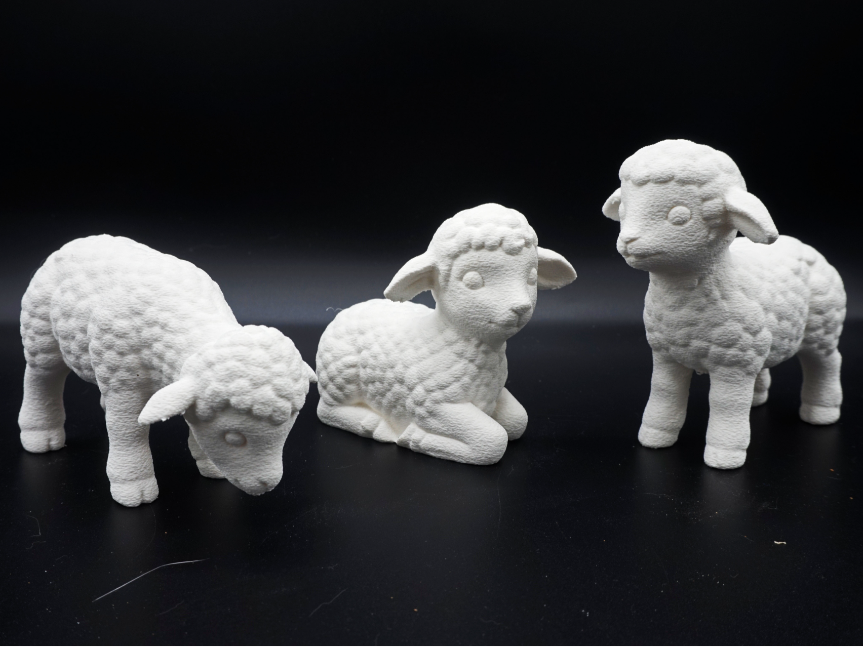 Easter Lamb Figurines – Decorative Set