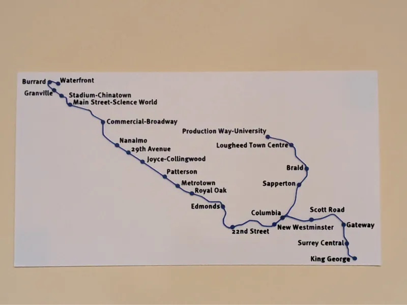 vancouver expo line scale map