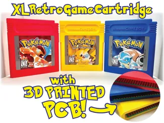 XL Retro DMG Game Cartridge with PCB! + Wall mount