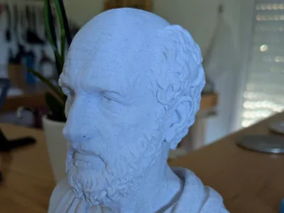 Hippocrates of Kos from Roman bust of Ostia