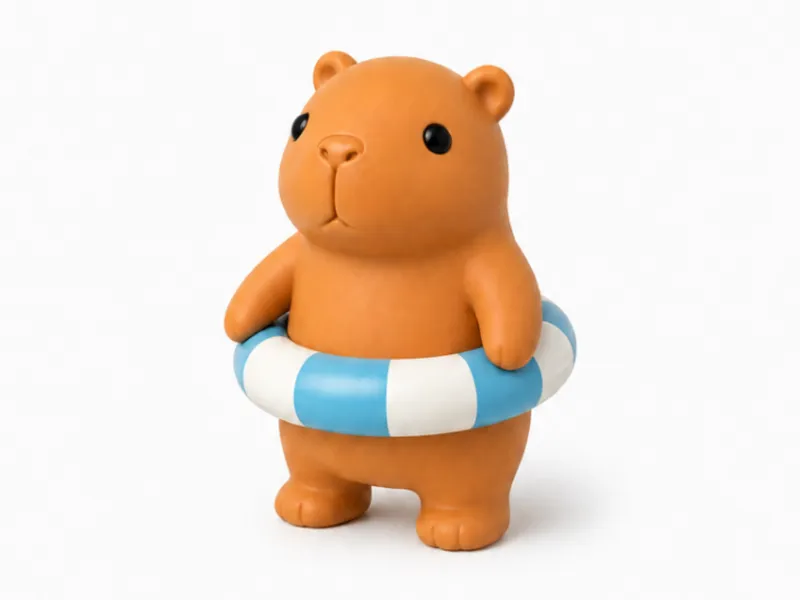 Capybara in Swimming Ring