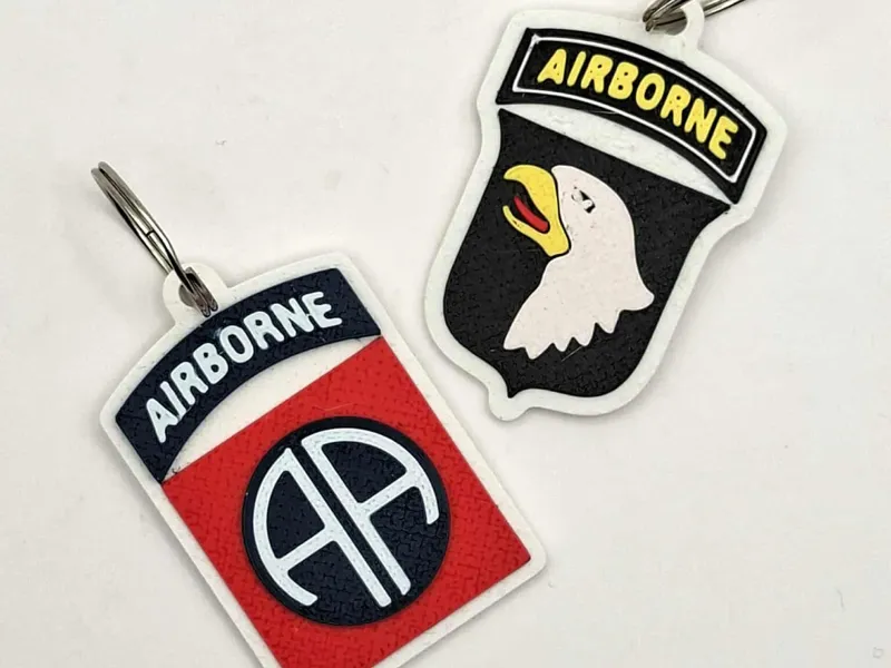 U.S. Airborne D-Day Keychains – 82nd & 101st