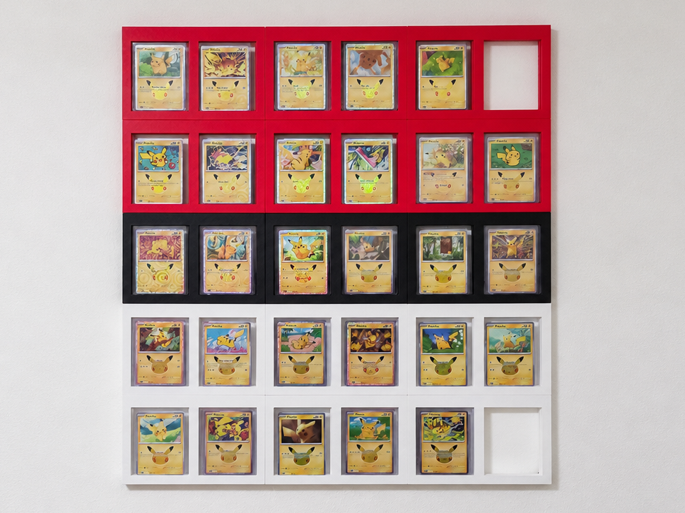 Pikachu 30th Anniversary – Wall Frame for 30 Cards - 1