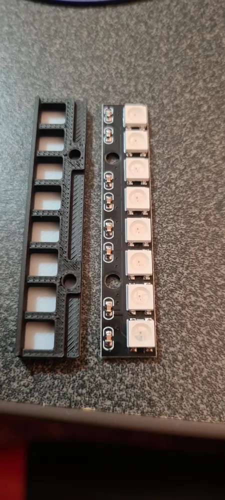 WS2812B 8Bit RGB LED Strip Diffuser - Free 3D Print Model - MakerWorld