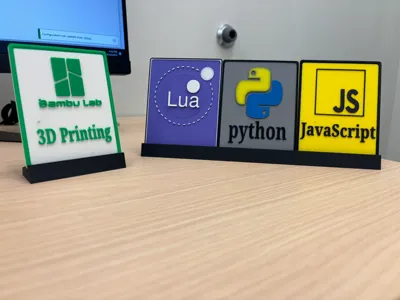 Simple Customizable Placard System by iCode Princeton - MakerWorld