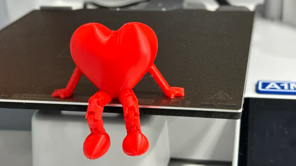 Flexi Heart with X and O - Free 3D Print Model - MakerWorld