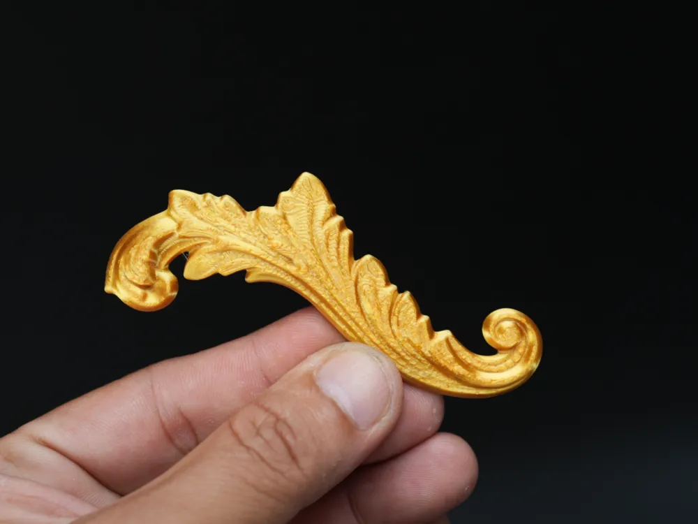 Letrero o emblema decorativo: Classic Acanthus Corner Applique Baroque Ornament. Referencia del modelo original.