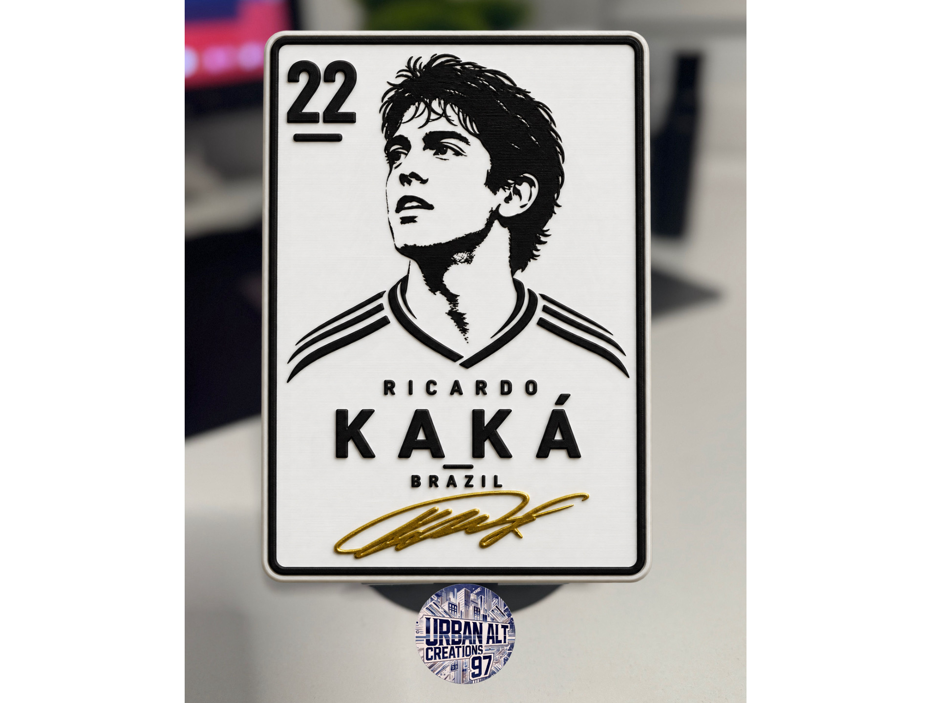 Golden Signatures - Ricardo Kaka by Urbanalt97 3D model by Urban.Alt.Creations97