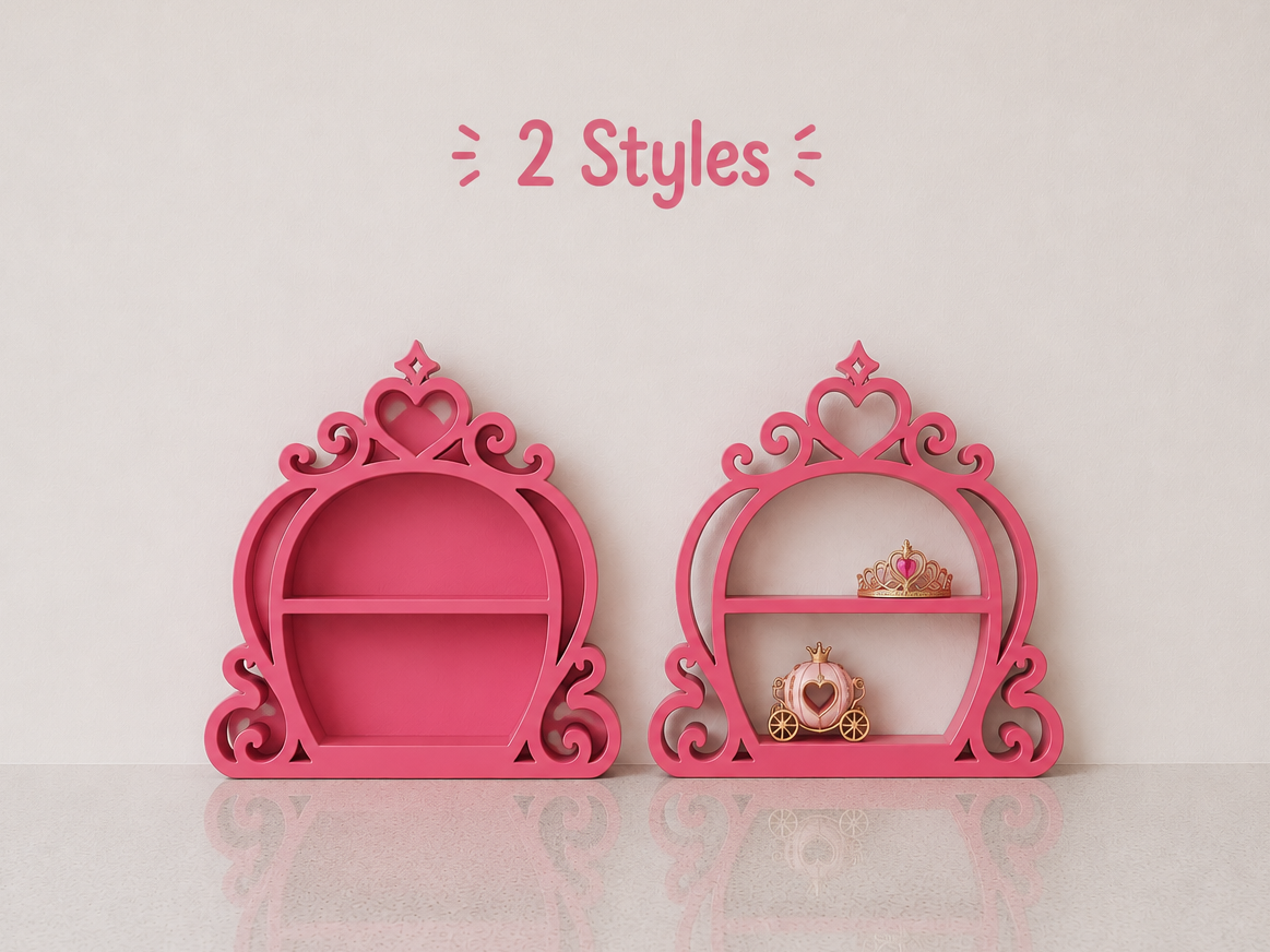 Princess Carriage Shelf Display | Fairy Tale Decor