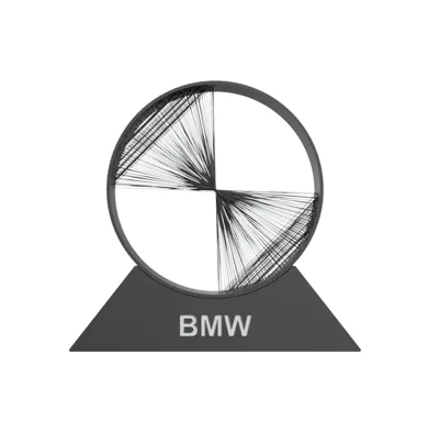 Bmw String Models BMW STRING-ART / BMW DECORATION (SMALL VERSION) - Free 3D Print Model ...