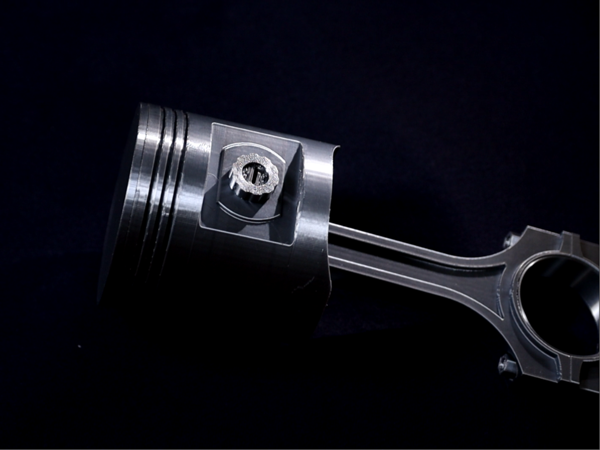 Mechanical Piston Lamp - Engineering Aesthetic