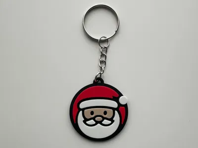 Santa Christmas Keychain