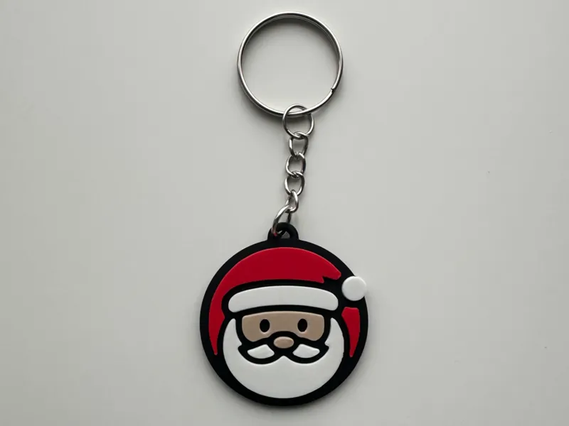 Santa Christmas Keychain