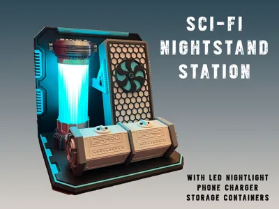 Sci-Fi Nightstand Charger & Nightlight