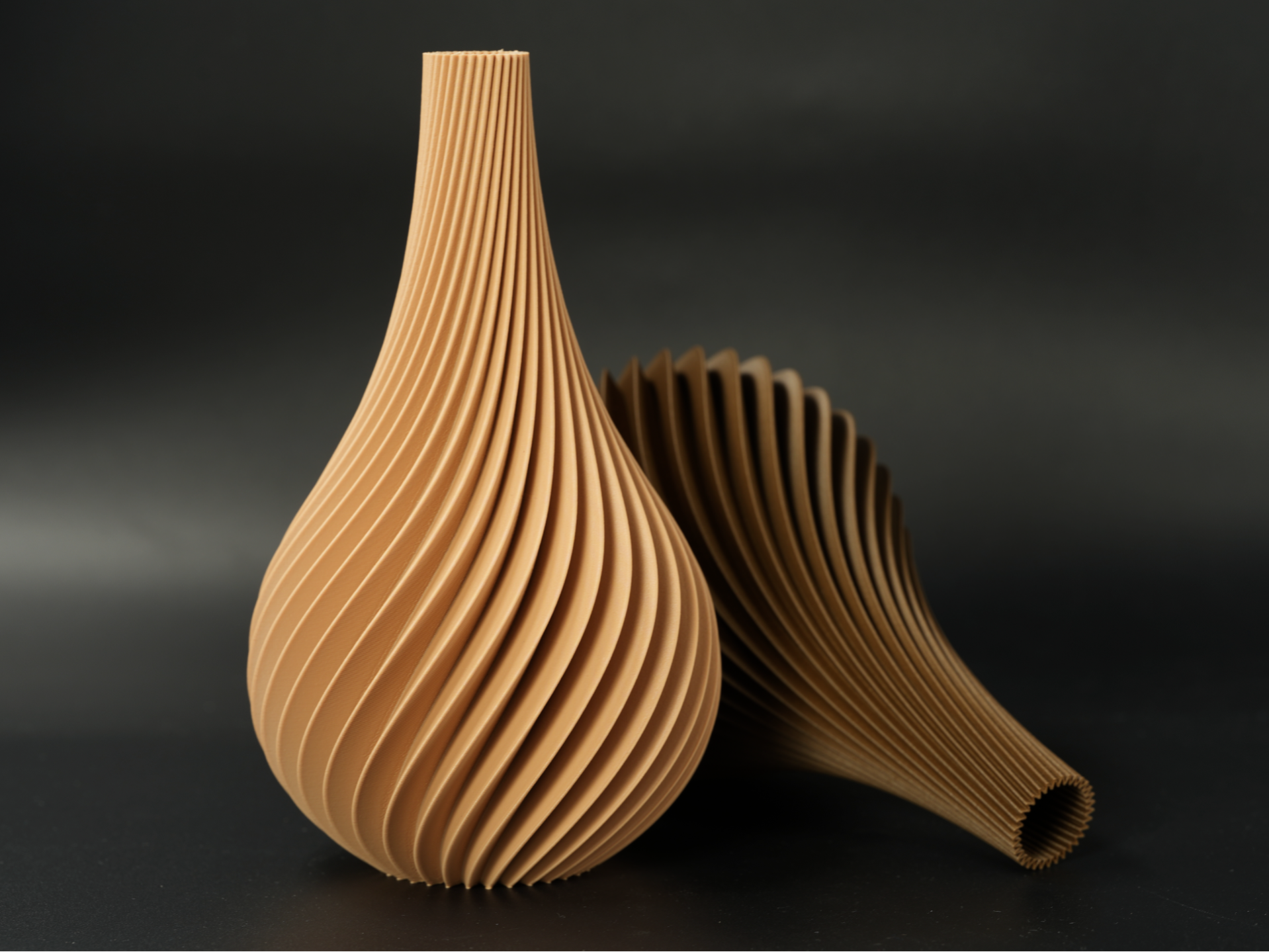 Miniatura 1 do modelo 3D Minimalist Japandi Spiral Vase