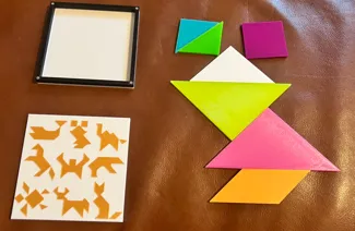 Tangram set with box