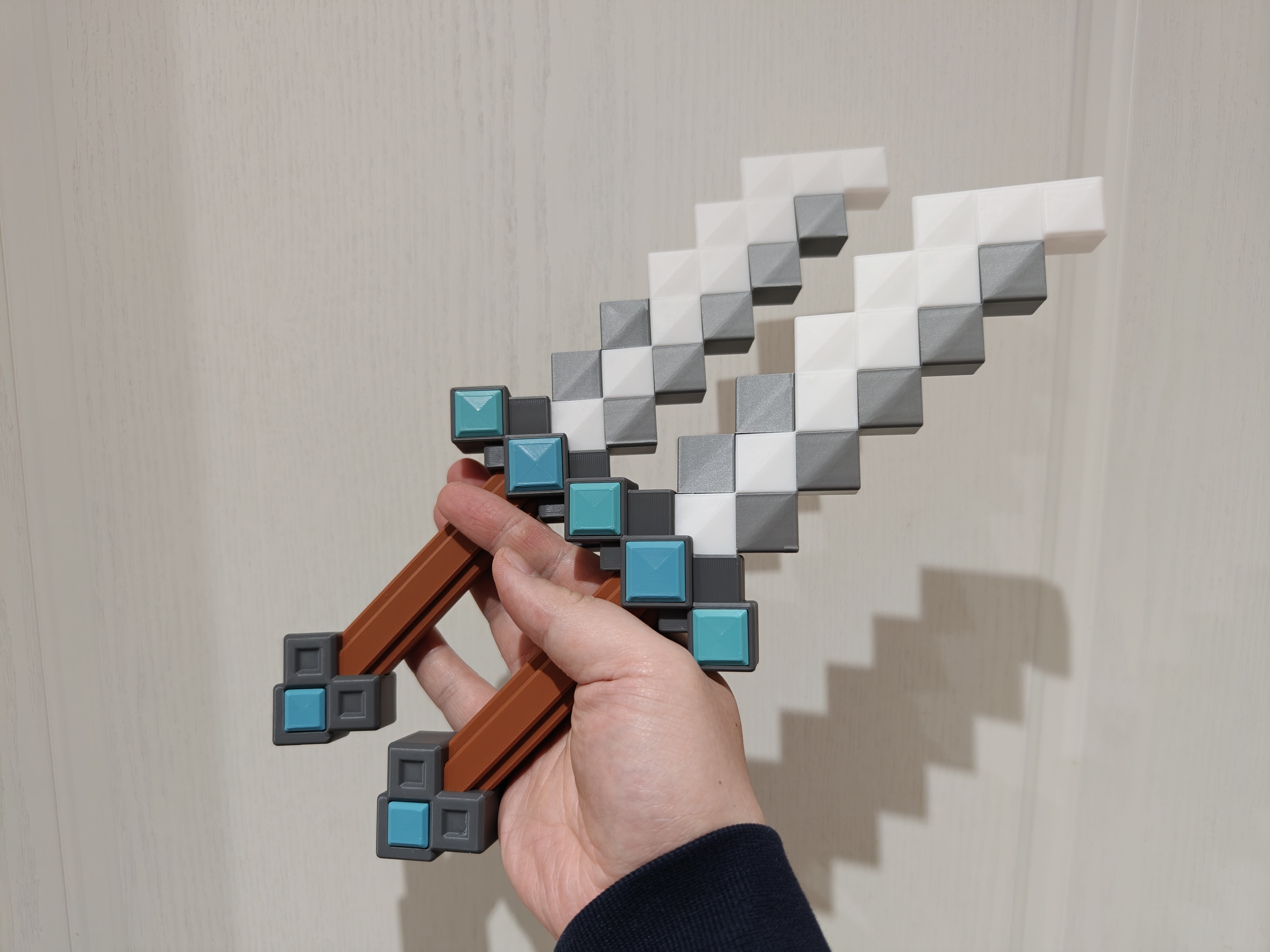 Miniatura 2 do modelo 3D Minecraft我的世界大电影风格双持匕首