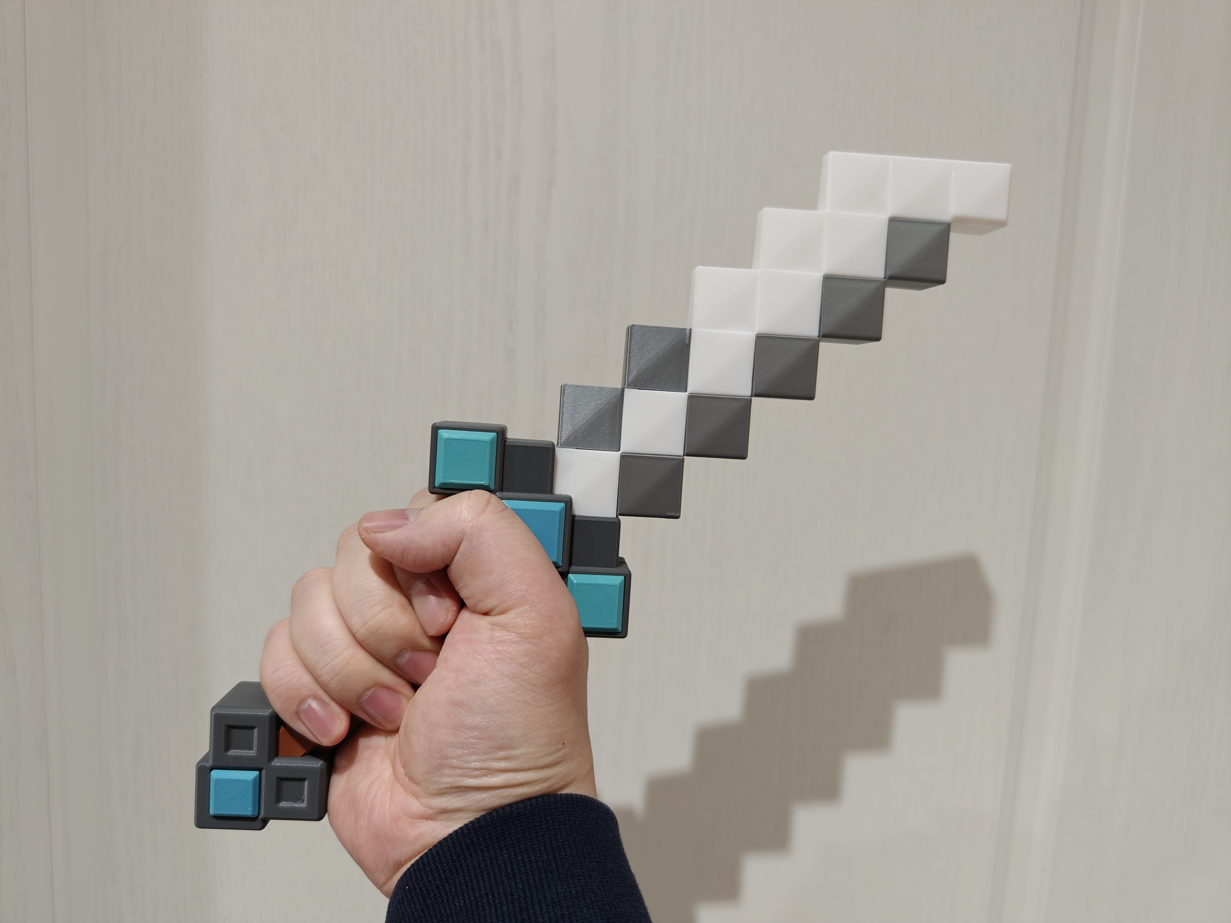 Miniatura 1 do modelo 3D Minecraft我的世界大电影风格双持匕首