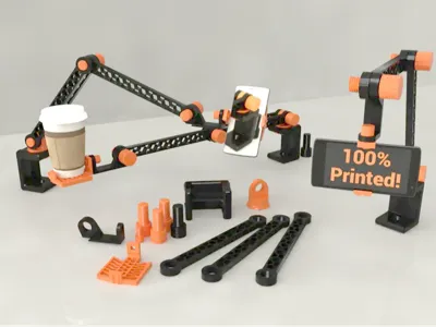 Flexible and sturdy phone holder (100% printed)