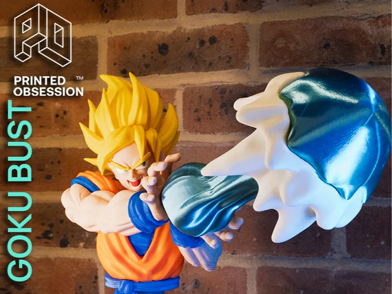 Goku Bust Kamehameha - DBZ - Fan Art - NO AMS