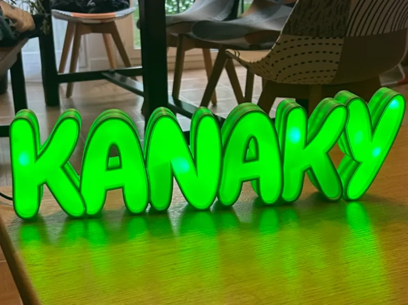 Lampe Led prenom KANAKY