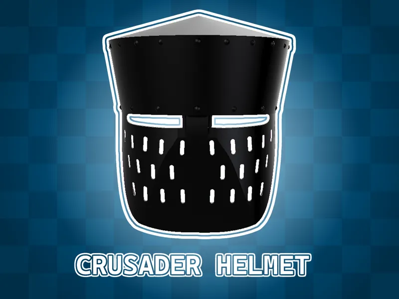 Big Medieval Crusader helmet
