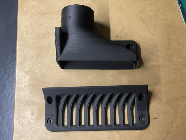 Conduit d'aération pour tuyau flexible 60 mm