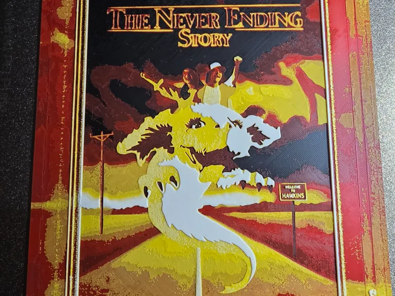 Stranger Things - Never ending story hueforge