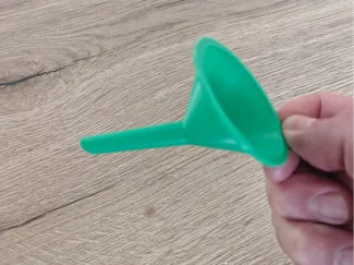 Oblique funnel
