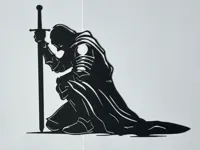 Chevalier médiéval — décoration murale — photo 2