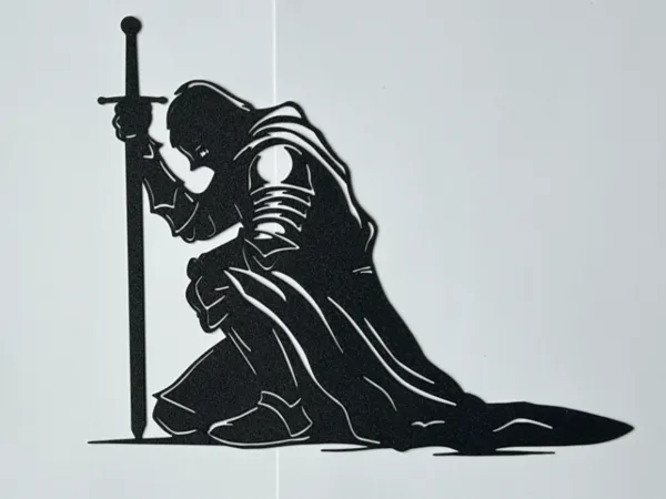 Chevalier médiéval — décoration murale