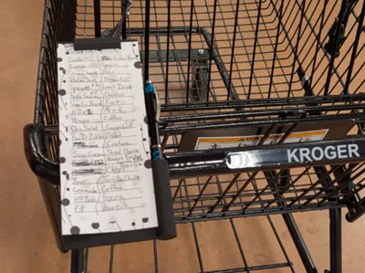 Shopping Cart List holder
